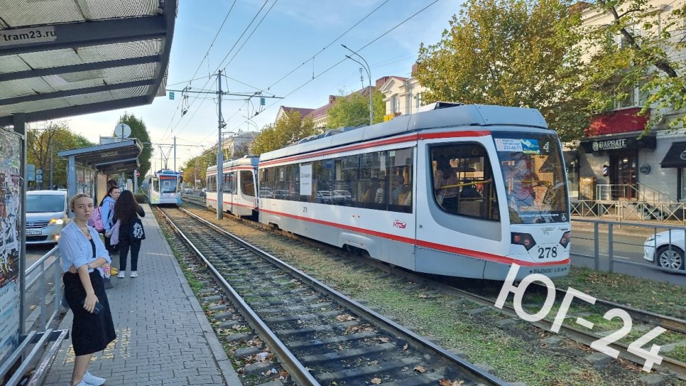 В Краснодаре запустят 100 новых трамвайных вагонов